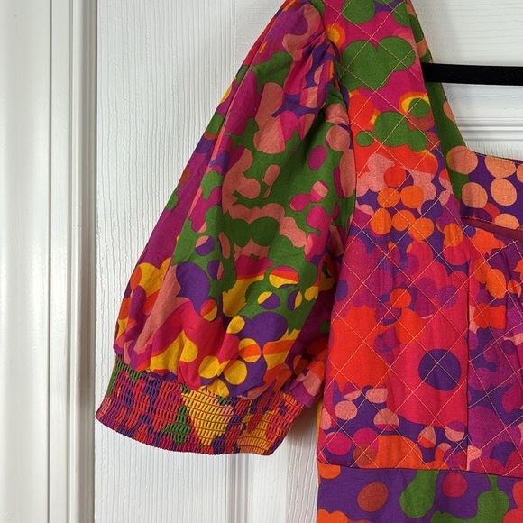 Anthropologie Roopa Pemmaraju floral midi dress sz sm - Picture 7 of 12